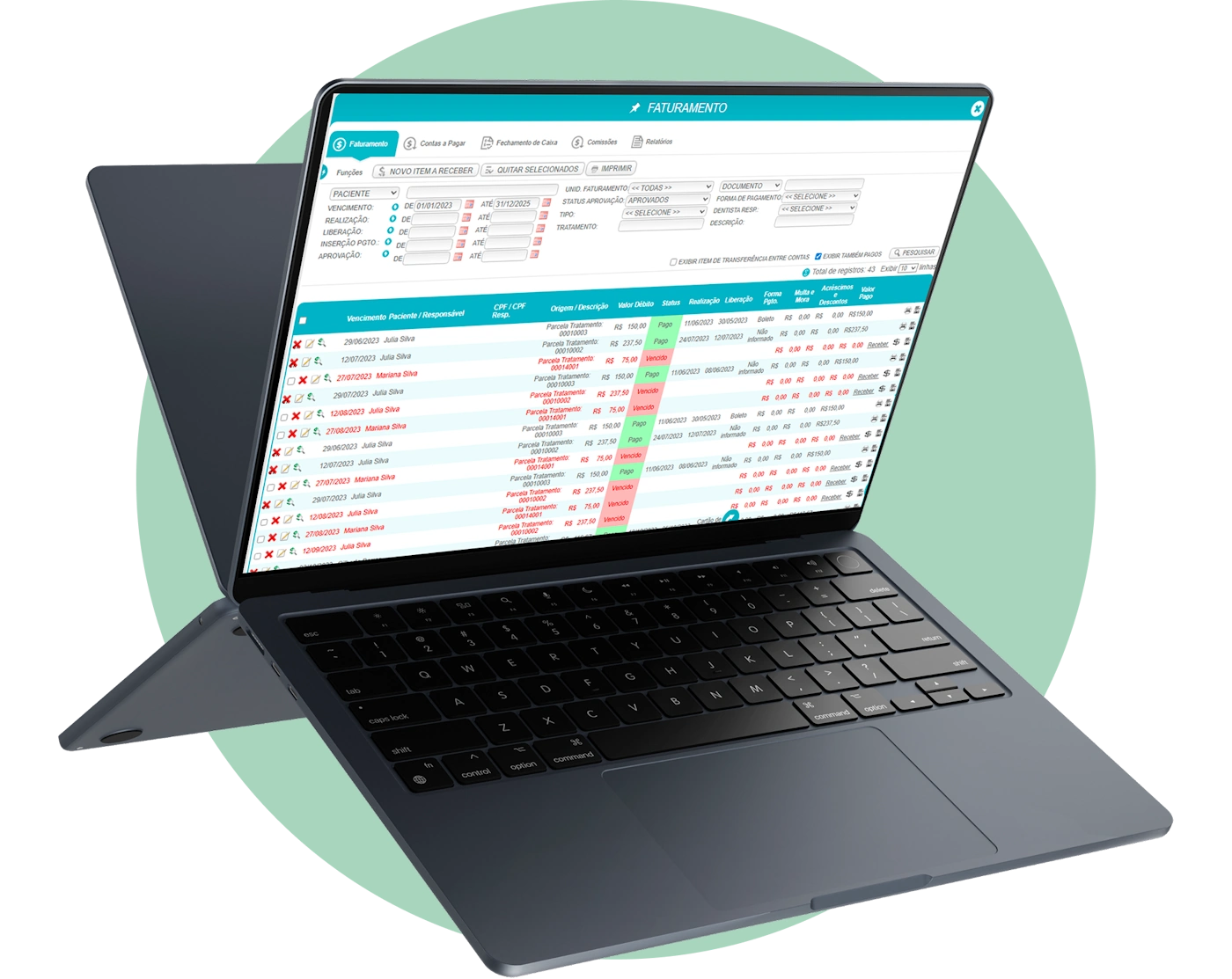 painel sistema NetDente